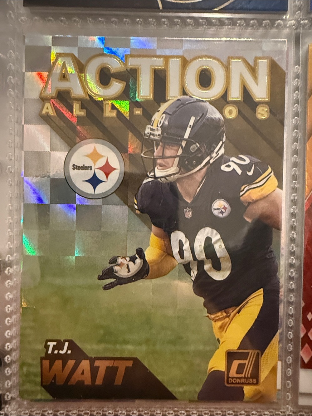 Russ Action All-Pros Football Card - Black & Gold